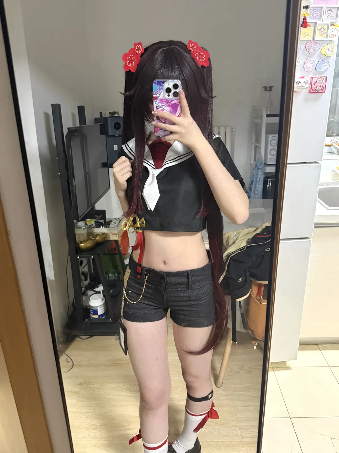 原神, 试衣记录, 胡桃cos, cosplay穿搭, 二次元同人 - 第2张