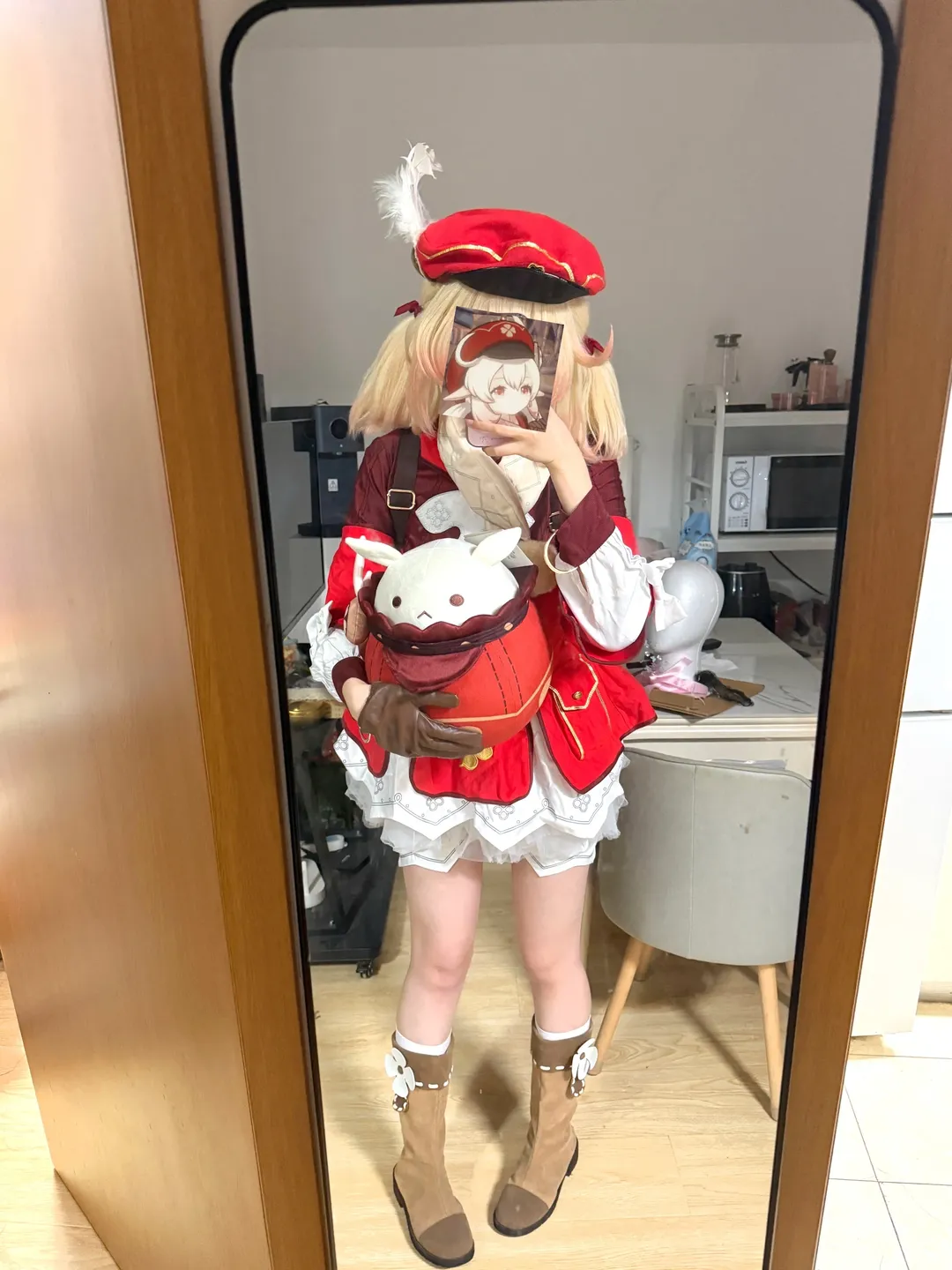 原神, 可莉cos, cosplay日常, 雀巢联名, 毛绒玩偶 - 第2张