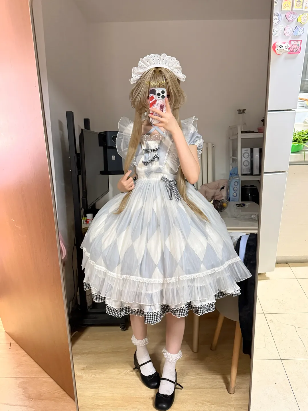 桑多涅cos, 原神, 私设cos, 对镜自拍, Lolita穿搭