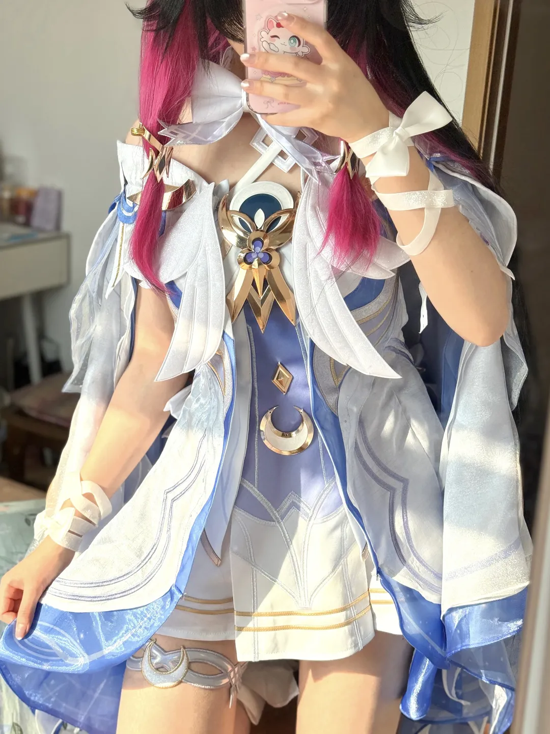 哥伦比娅cos, 三分妄想, cosplay试衣, 仙气穿搭, 阳光滤镜 - 第1张