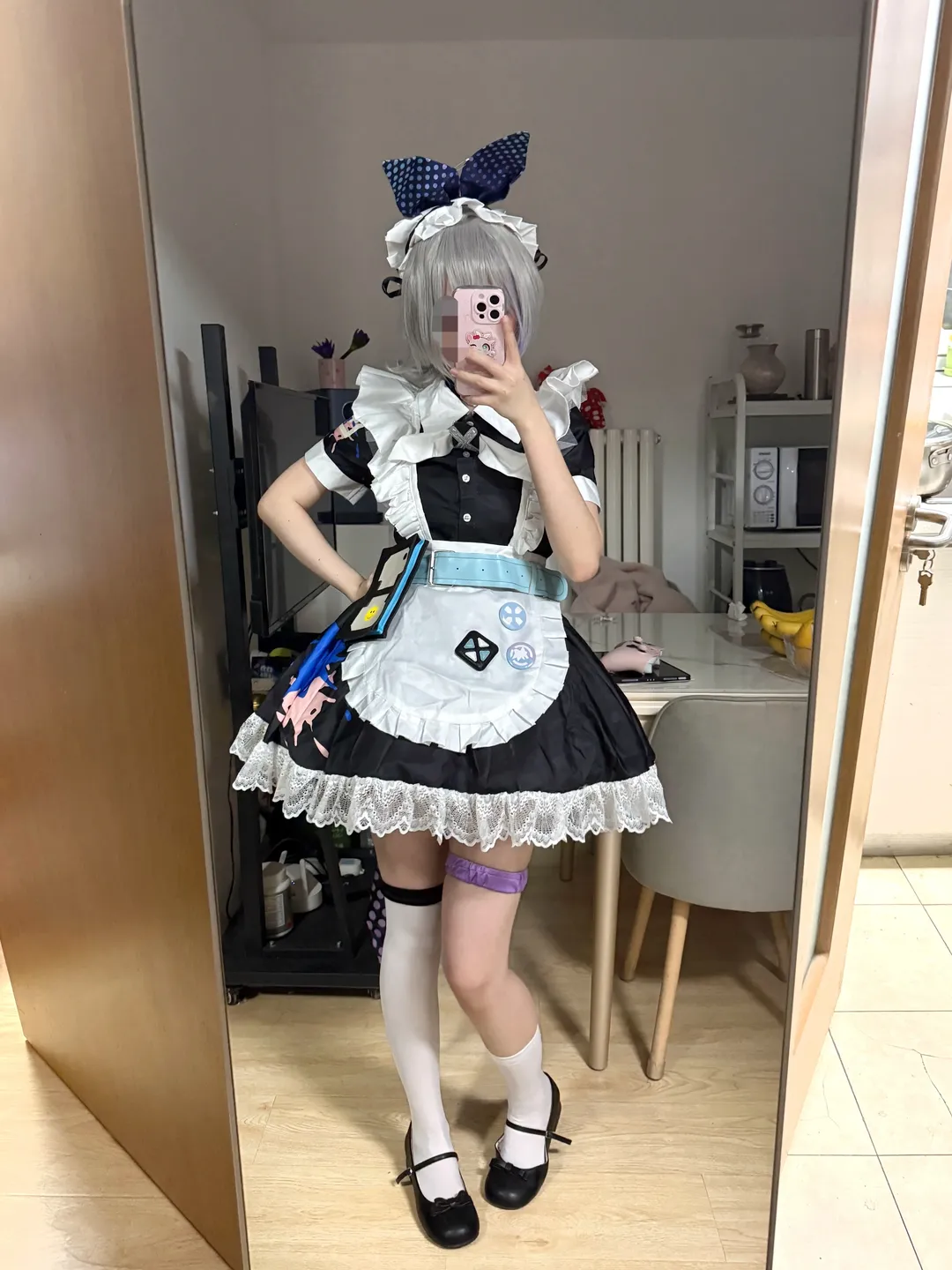 崩坏星穹铁道, 银狼cos, cos试衣, 银狼女仆装, 三町目 - 第1张