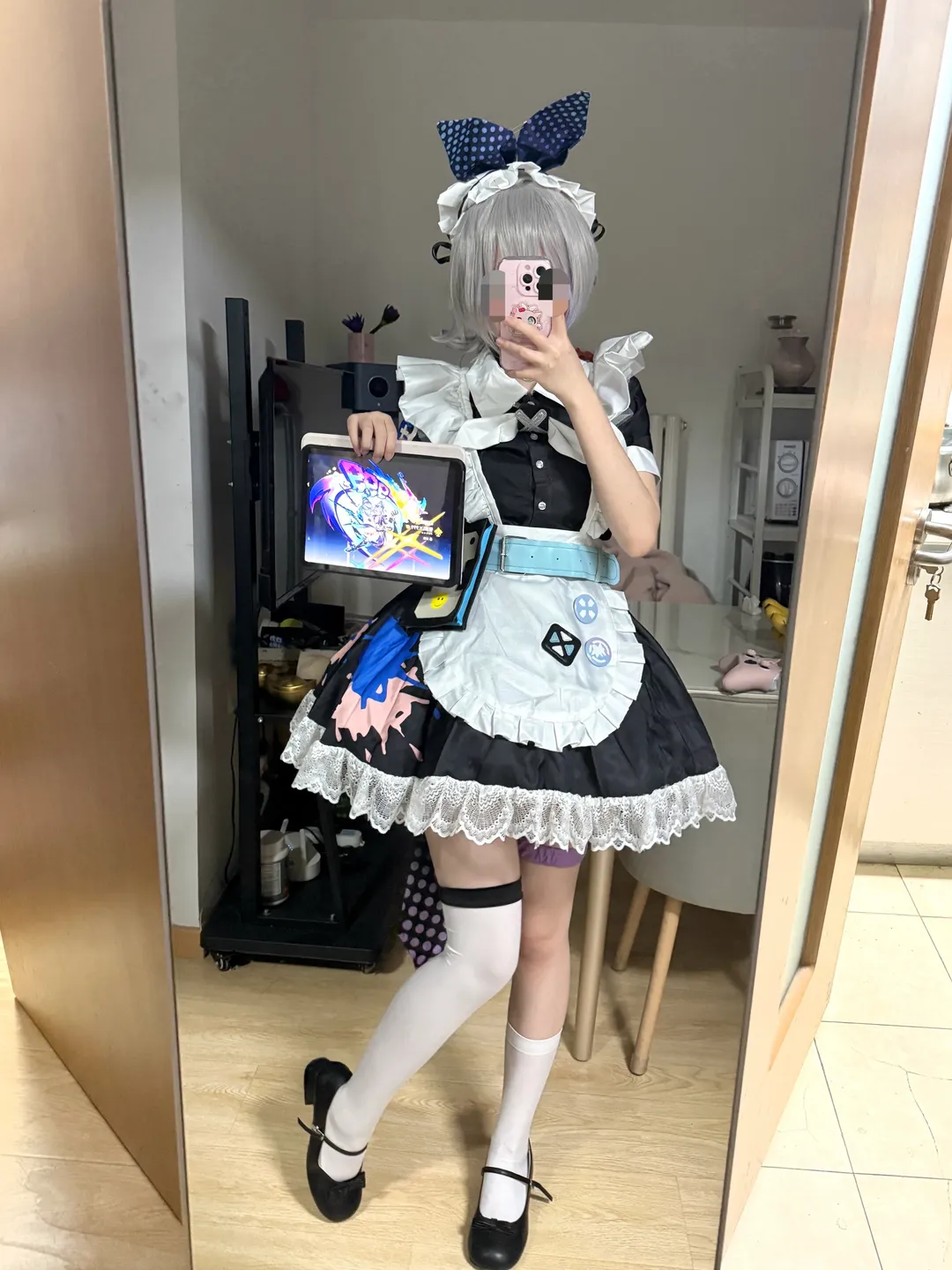 崩坏星穹铁道, 银狼cos, cos试衣, 银狼女仆装, 三町目 - 第2张