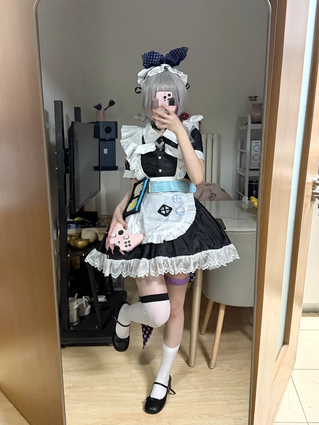 崩坏星穹铁道, 银狼cos, cos试衣, 银狼女仆装, 三町目