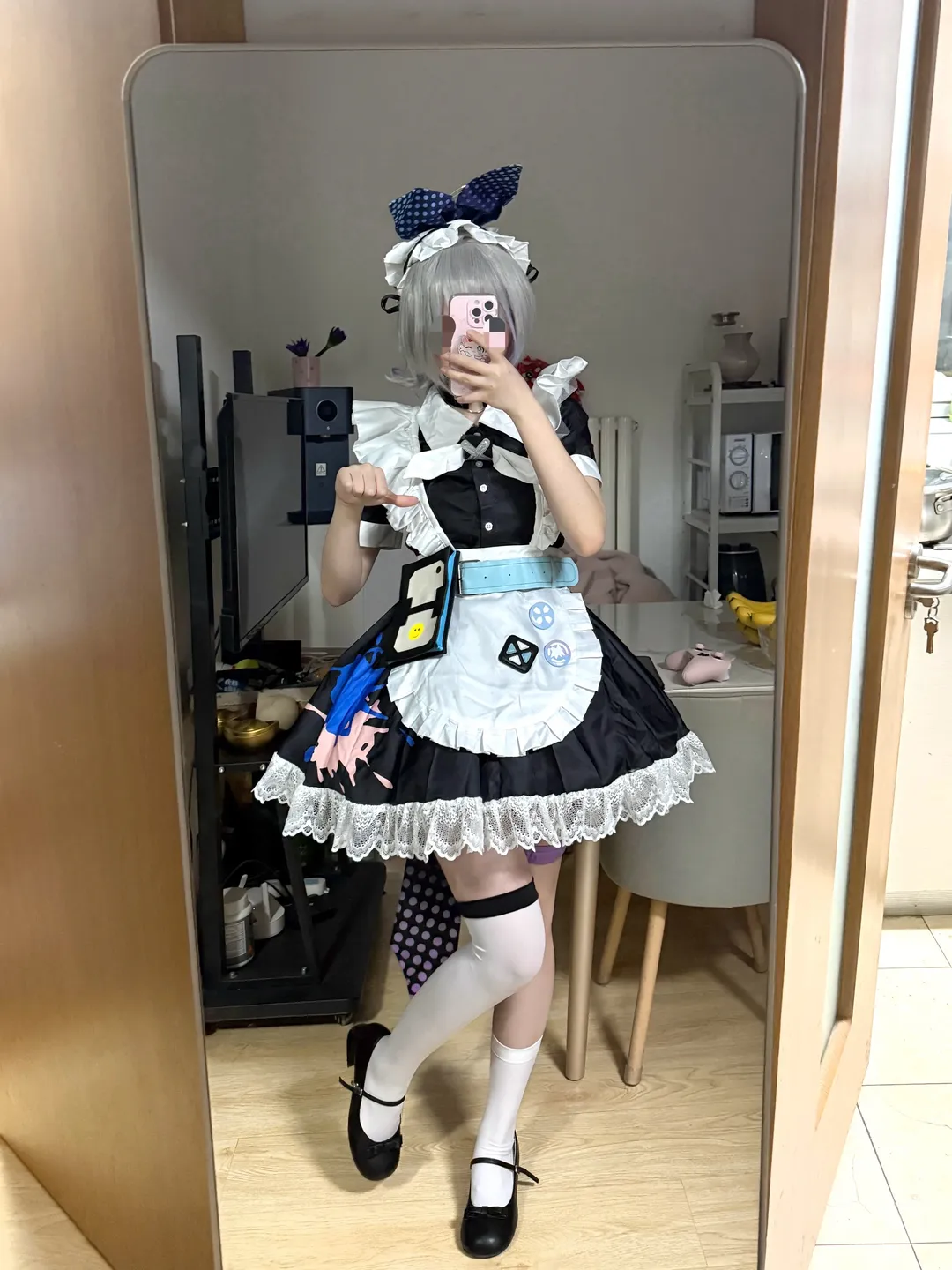 崩坏星穹铁道, 银狼cos, cos试衣, 银狼女仆装, 三町目 - 第4张
