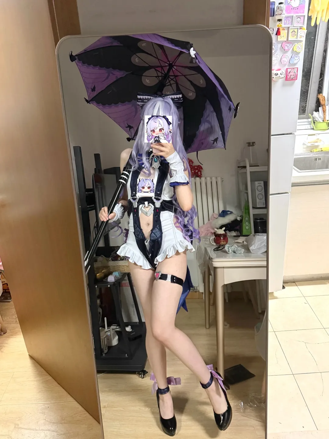 绝区零, 镜面自拍, 薇薇安cos, 泳装cos, cos试衣