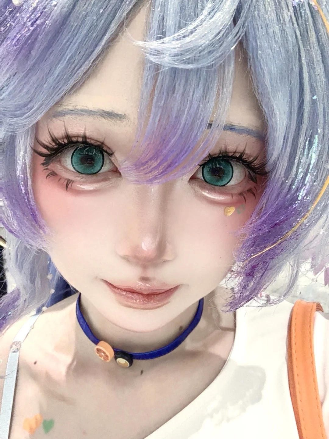 Honkai: Star Rail, Robin cosplay, Fanta collaboration cosplay, Cosplay wig, Anime circle lens makeup
