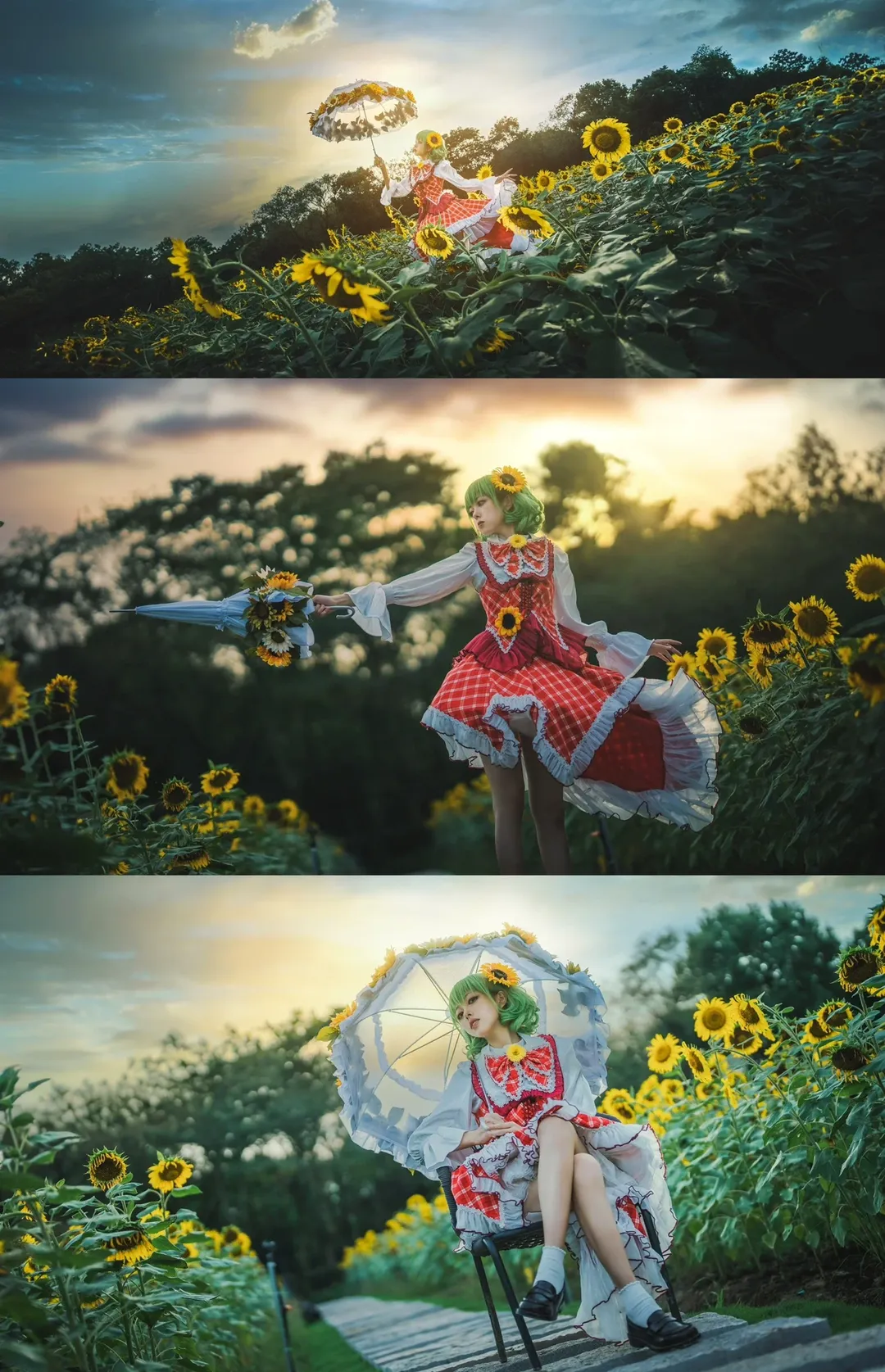 东方project, cosplay摄影, 杭州约拍, 风见幽香cos, 向日葵写真 - 第1张