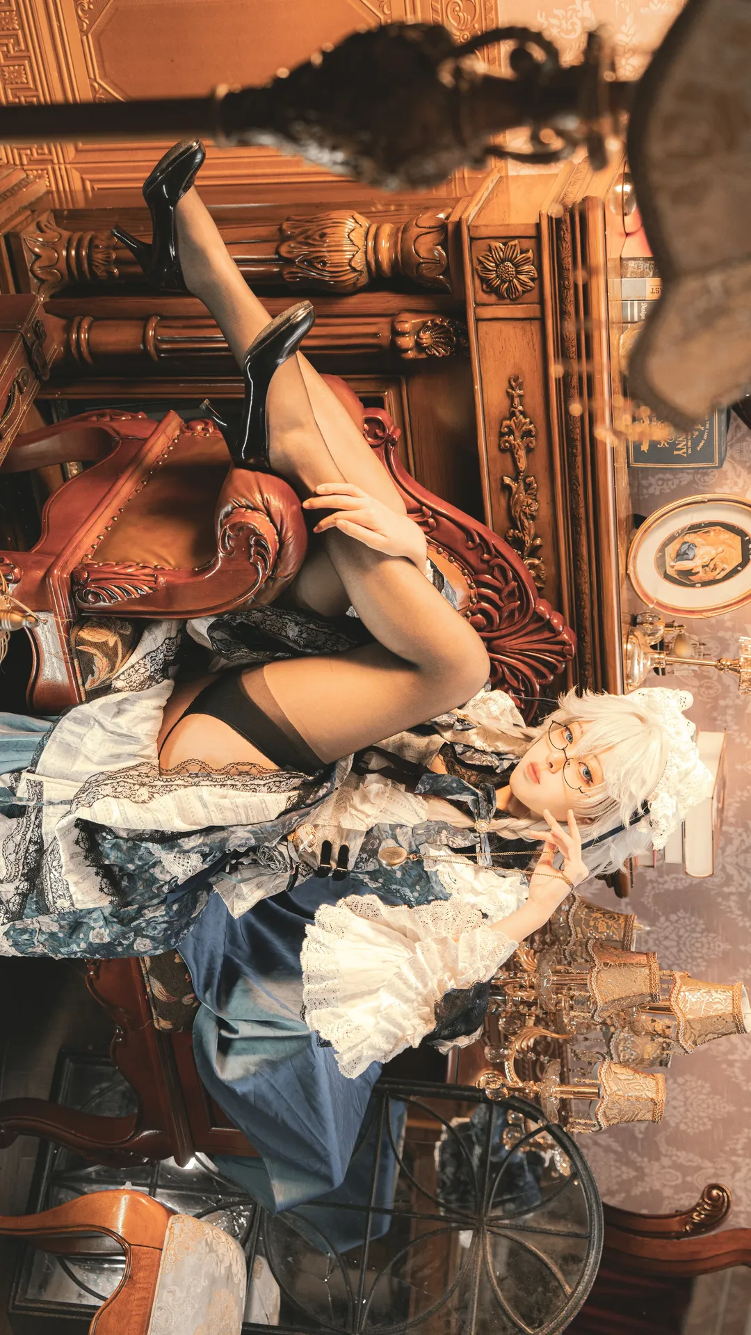 东方project, 女仆装, 十六夜咲夜cos, cosplay摄影, 复古人像