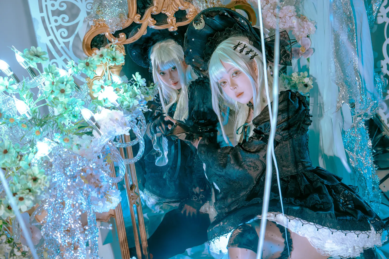 明日方舟, cosplay摄影, 若叶睦cos, 哥特洛丽塔, avemujica