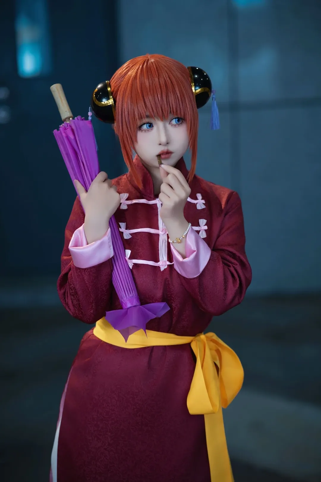场照动作, 神乐cos, 银魂, 漫展拍照, cosplay姿势 - 第11张