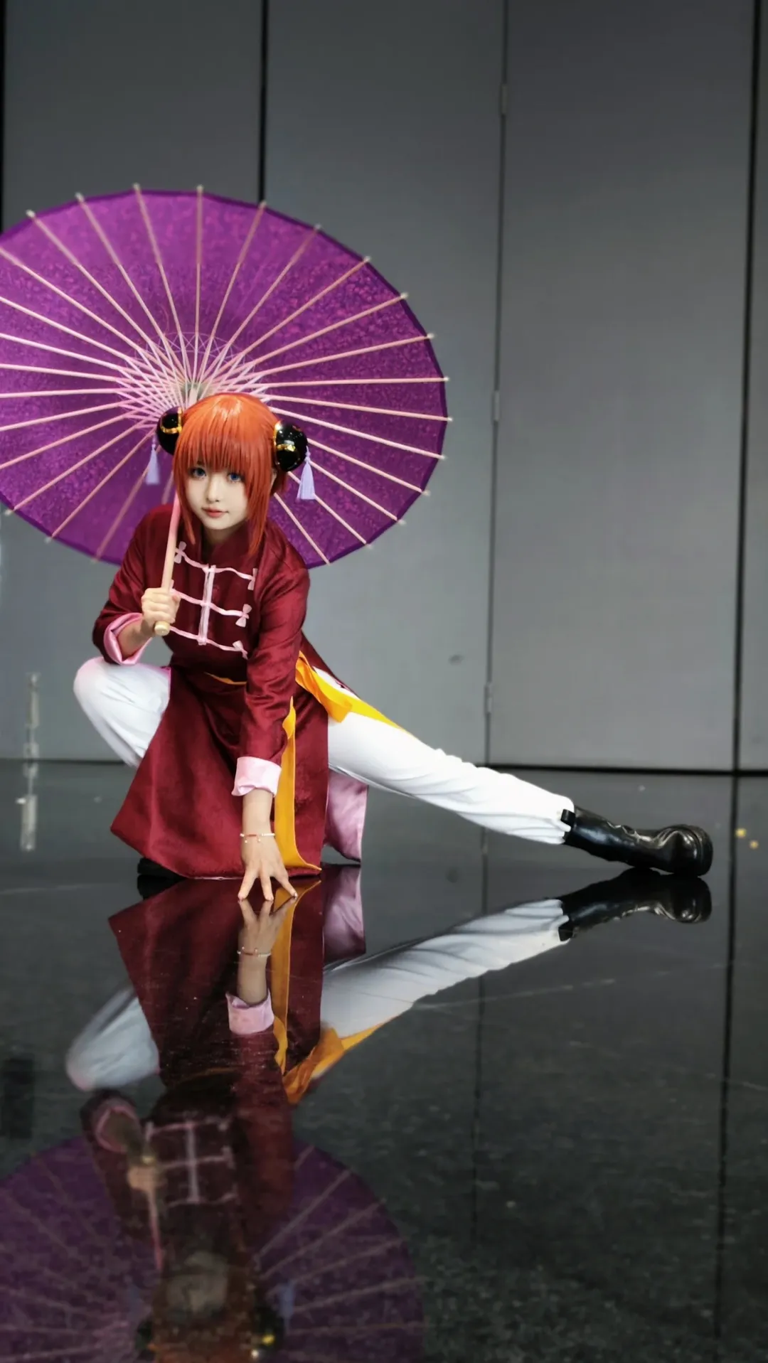 场照动作, 神乐cos, 银魂, 漫展拍照, cosplay姿势