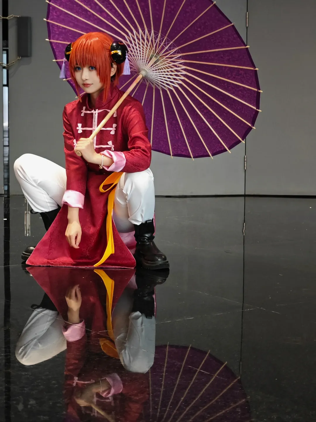 场照动作, 神乐cos, 银魂, 漫展拍照, cosplay姿势 - 第7张