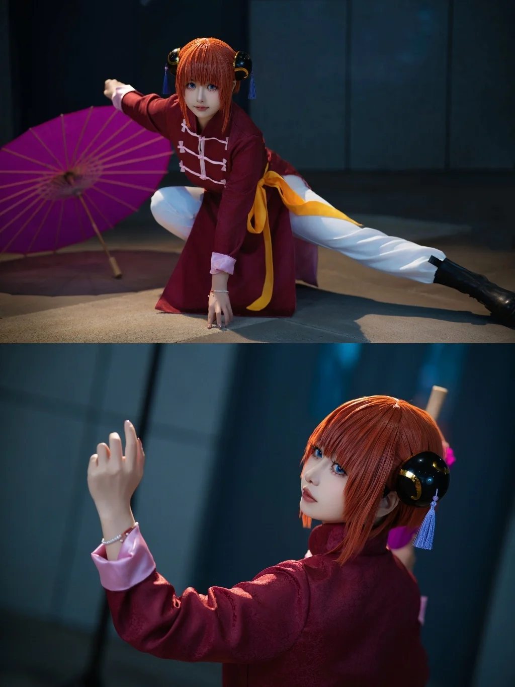 场照返图, 神乐cos, 银魂, 银魂cosplay, 武术风cos - 第2张