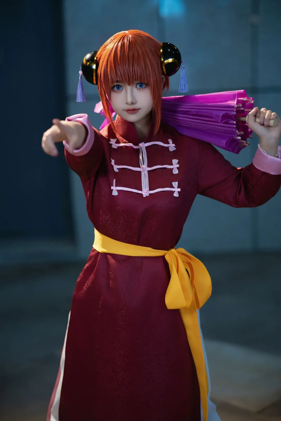 场照返图, 神乐cos, 银魂, 银魂cosplay, 武术风cos - 第3张