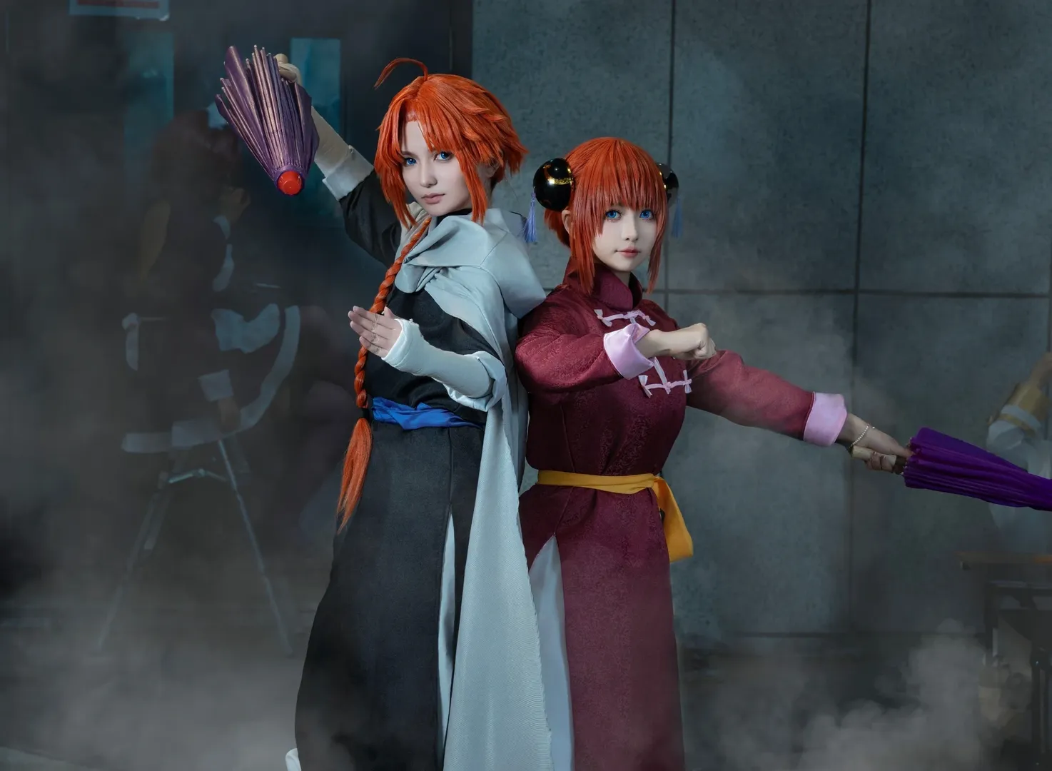 场照返图, 神乐cos, 银魂, 银魂cosplay, 武术风cos - 第6张