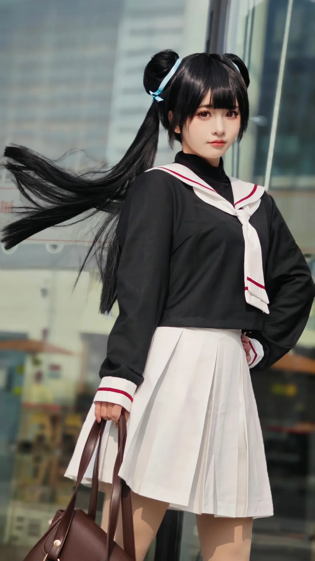 カードキャプターさくら, コスプレ撮影, 李苺鈴コスプレ, 成都アニメイベント会場写真, セーラー服 - 3枚目