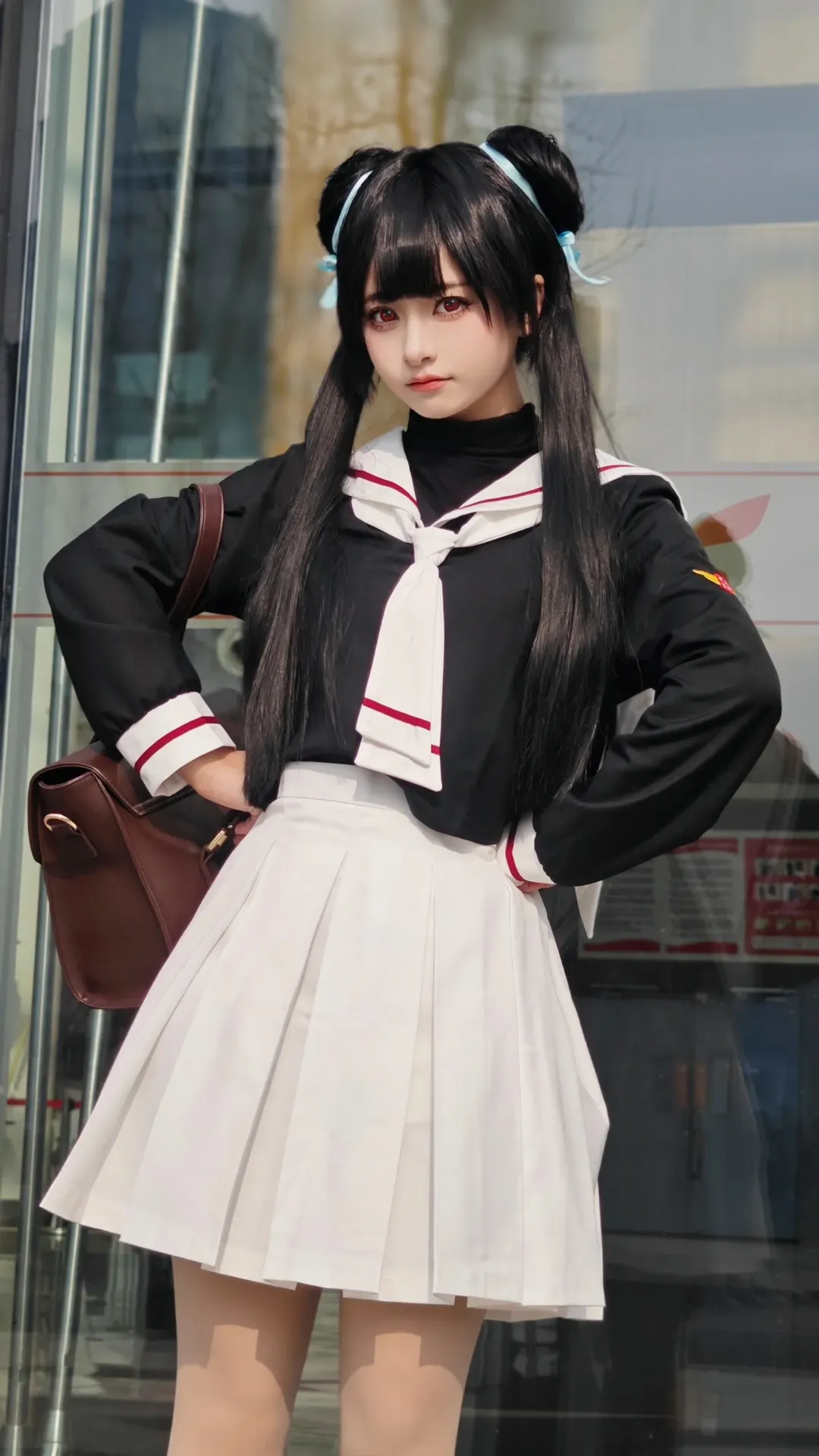 カードキャプターさくら, コスプレ撮影, 李苺鈴コスプレ, 成都アニメイベント会場写真, セーラー服