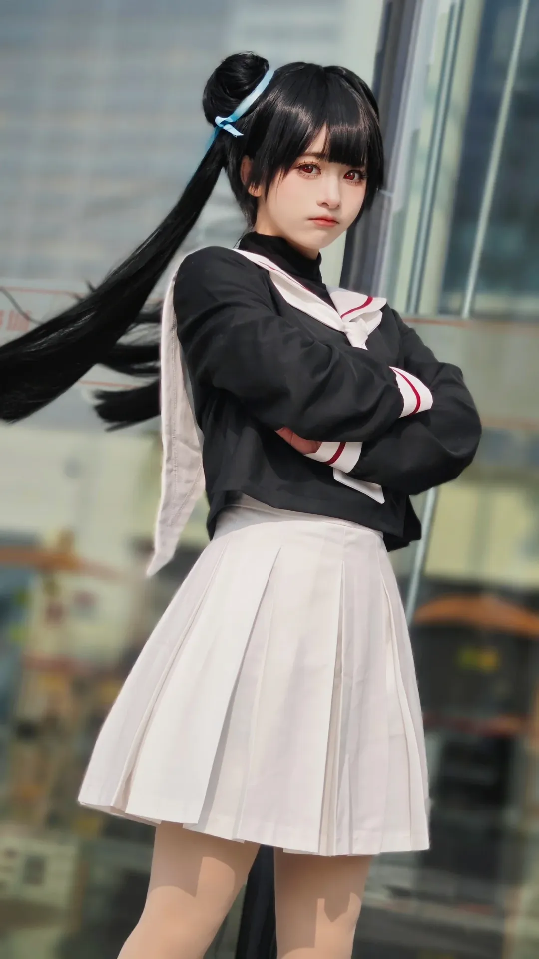 カードキャプターさくら, コスプレ撮影, 李苺鈴コスプレ, 成都アニメイベント会場写真, セーラー服 - 6枚目
