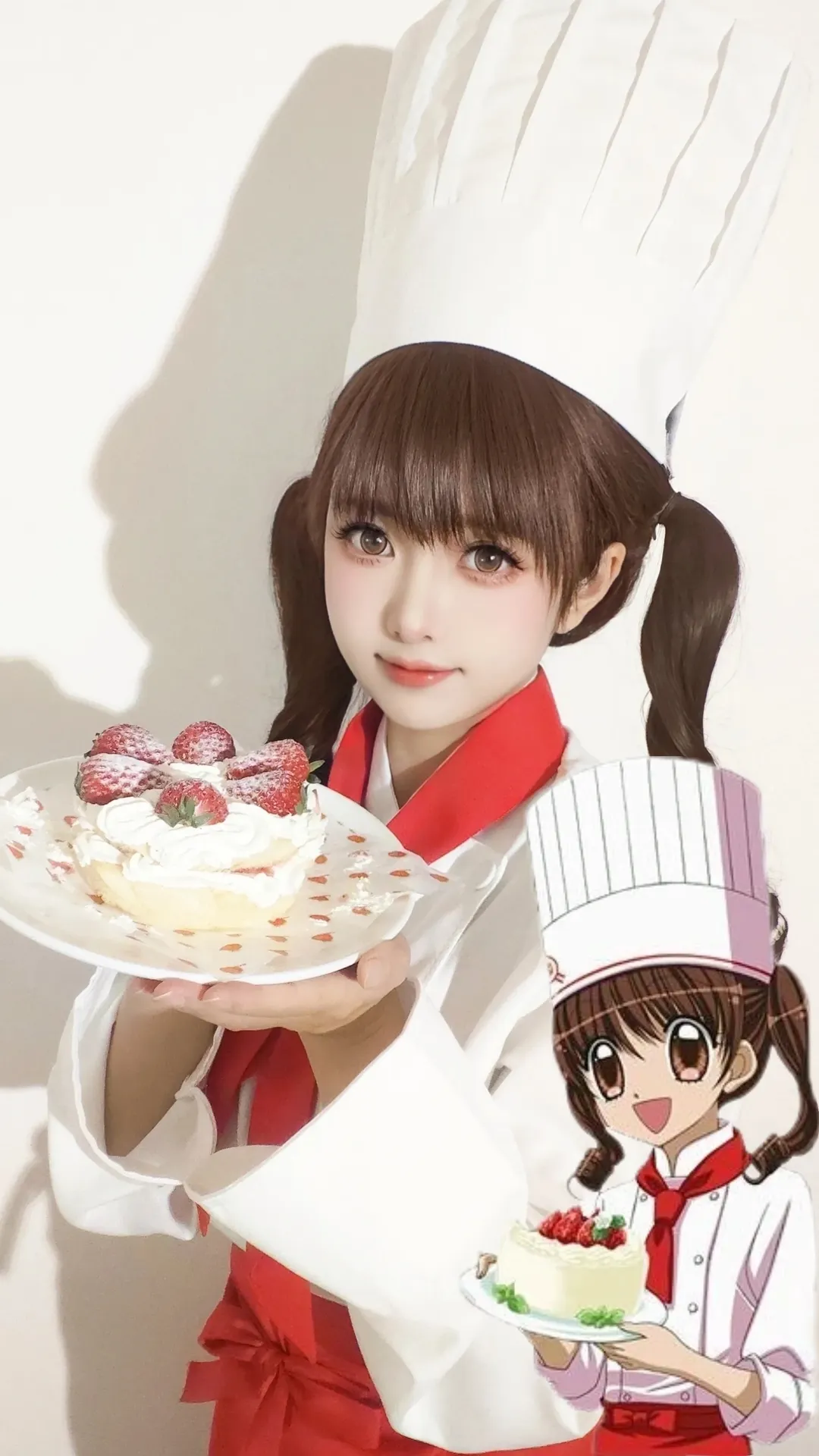 老番cos, 天野草莓cos, 梦色糕点师, 少女漫cos, 草莓蛋糕 - 第1张