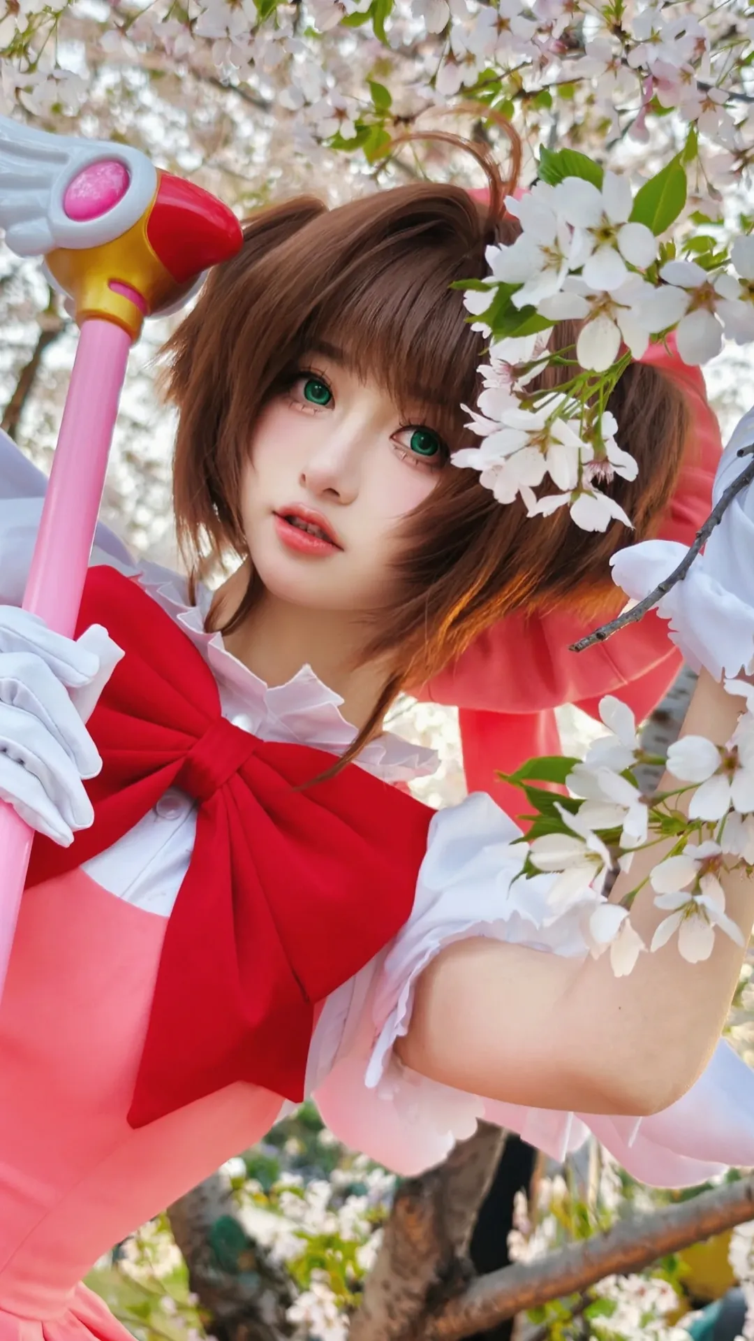 cosplay妆容, 二次元眼妆, 下睫毛教程, 绿色美瞳, cosplay新手