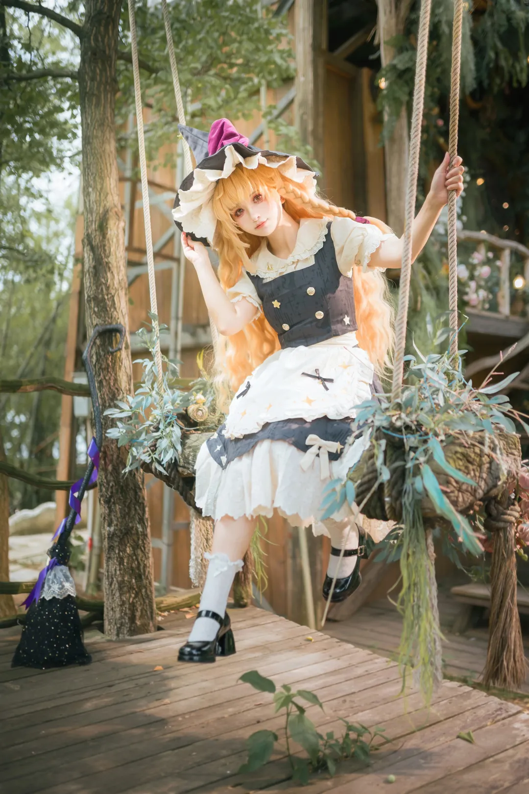 角色扮演, 東方project, 魔理沙cos, cosplay攝影, 森林寫真 - 第4張
