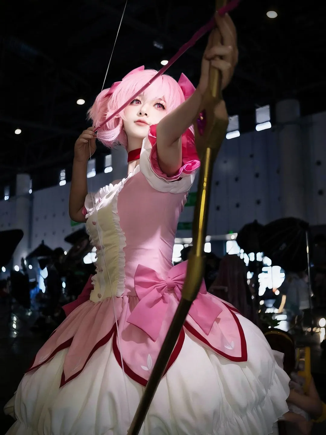 鹿目圆cos, 魔法少女小圆, 漫展摄影, 场照动作参考, cosplay教程 - 第11张