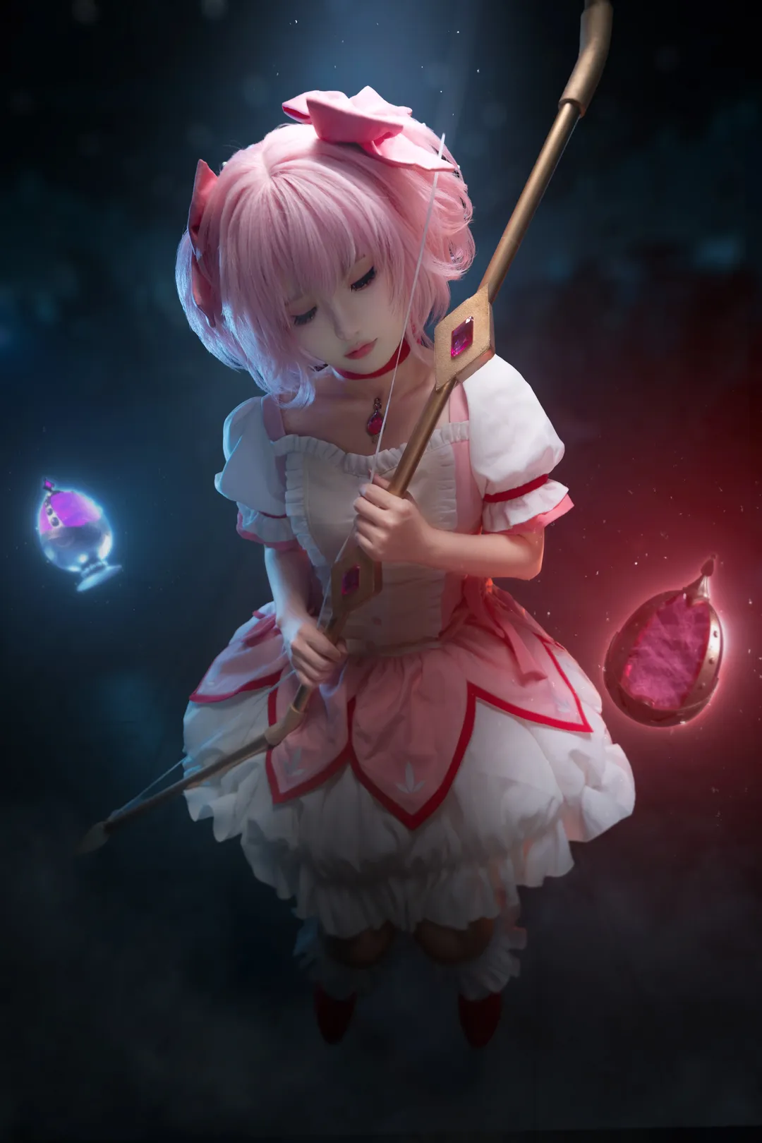 鹿目圆cos, 魔法少女小圆, 漫展摄影, 场照动作参考, cosplay教程 - 第8张
