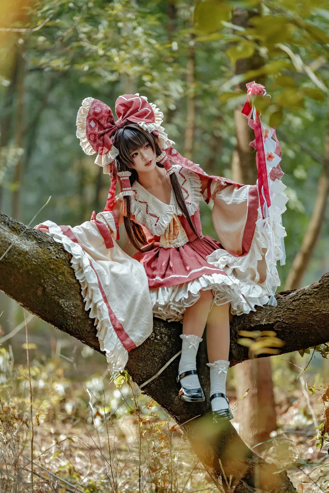 博丽灵梦cos, 东方Project, 幻想乡, 二设, cosplay摄影 - 第2张