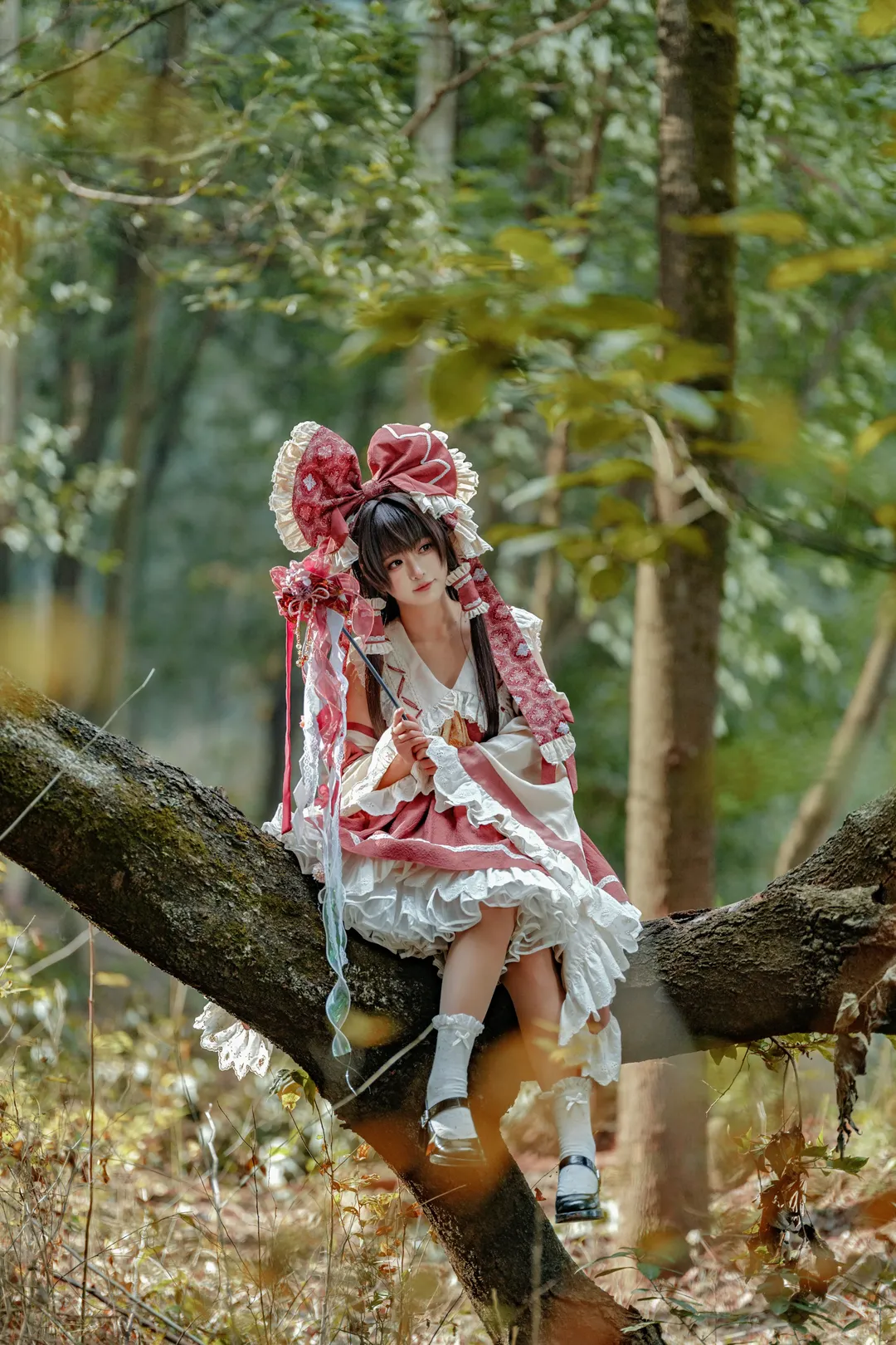 博丽灵梦cos, 东方Project, 幻想乡, 二设, cosplay摄影 - 第3张