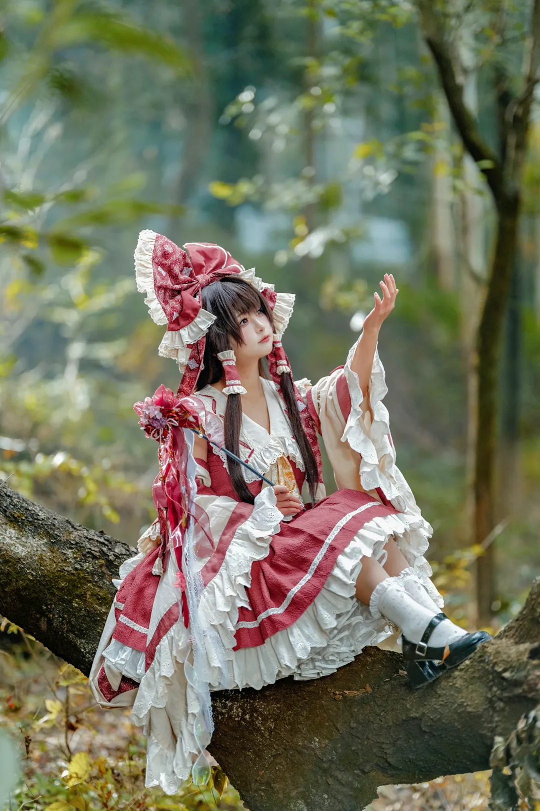 博丽灵梦cos, 东方Project, 幻想乡, 二设, cosplay摄影 - 第4张