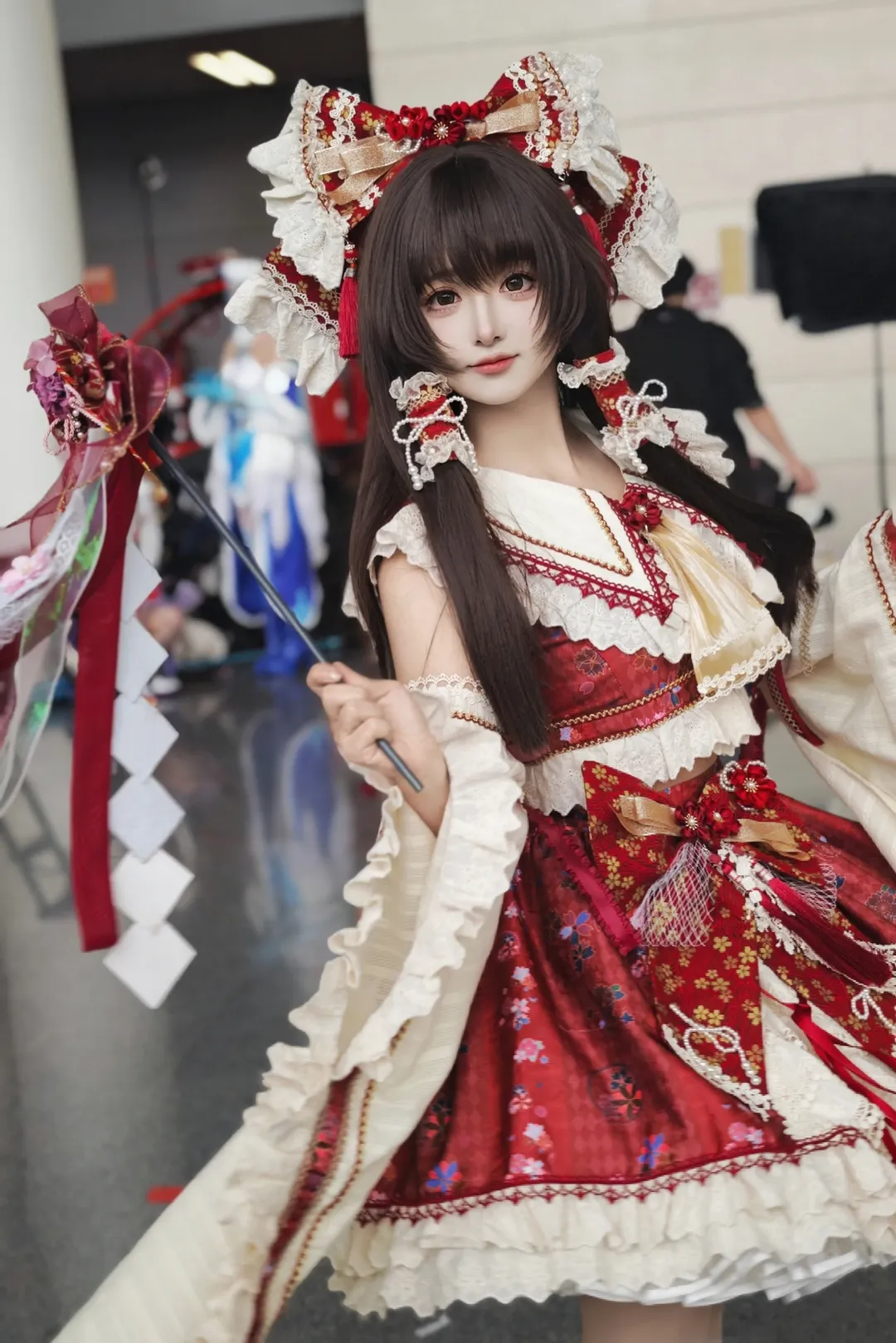 博丽灵梦cos, 东方project, 东方二设, 漫展日常, cosplay摄影 - 第3张