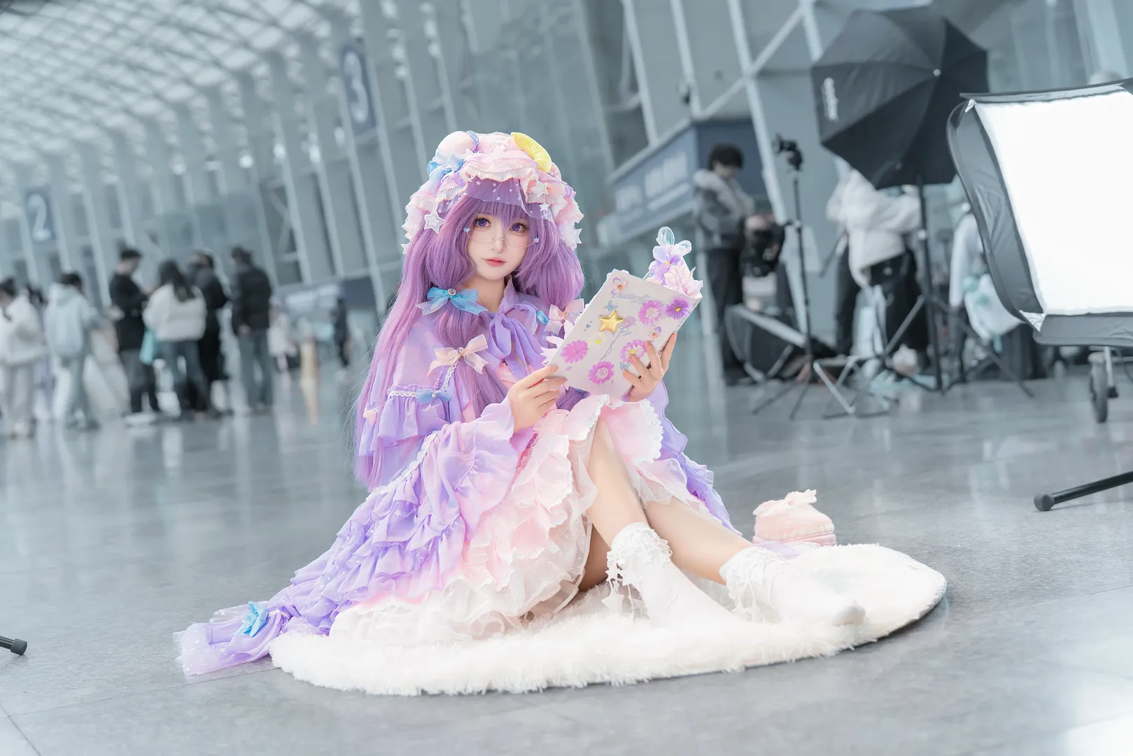 東方project, 漫展返圖, 帕秋莉cos, cosplay攝影, 洛麗塔穿搭 - 第2張