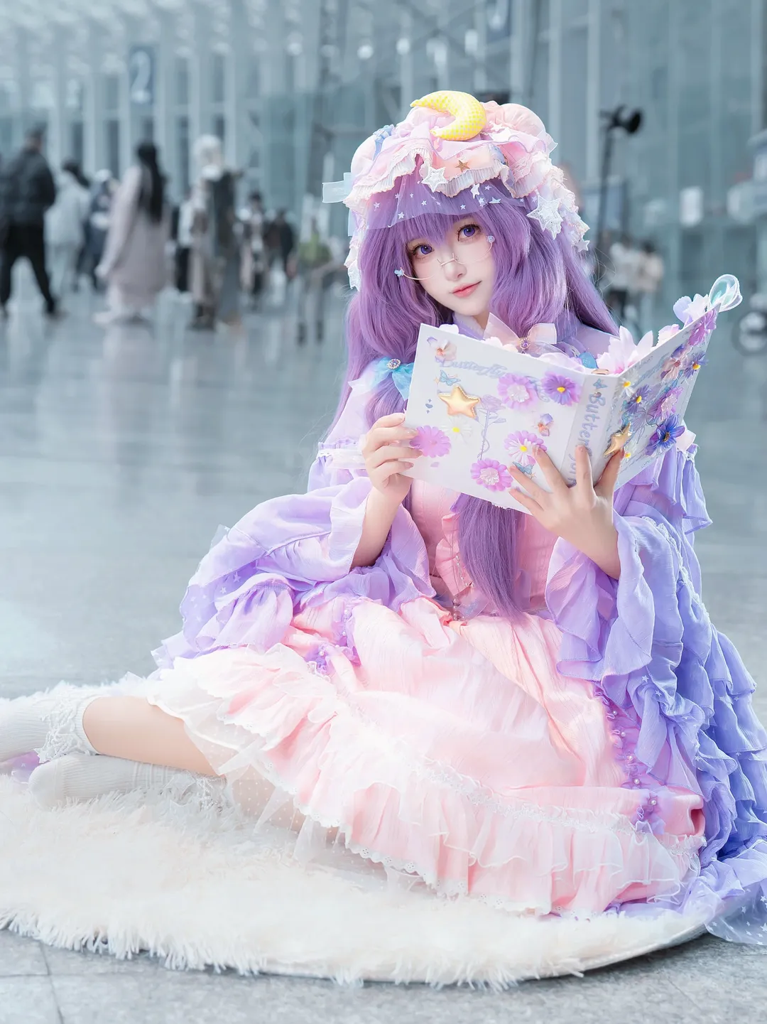 東方project, 漫展返圖, 帕秋莉cos, cosplay攝影, 洛麗塔穿搭 - 第5張