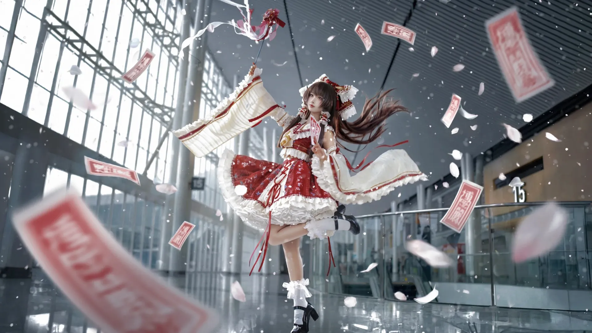博丽灵梦cos, 东方Project, 漫展场照, cosplay摄影, 成都世界线 - 第2张