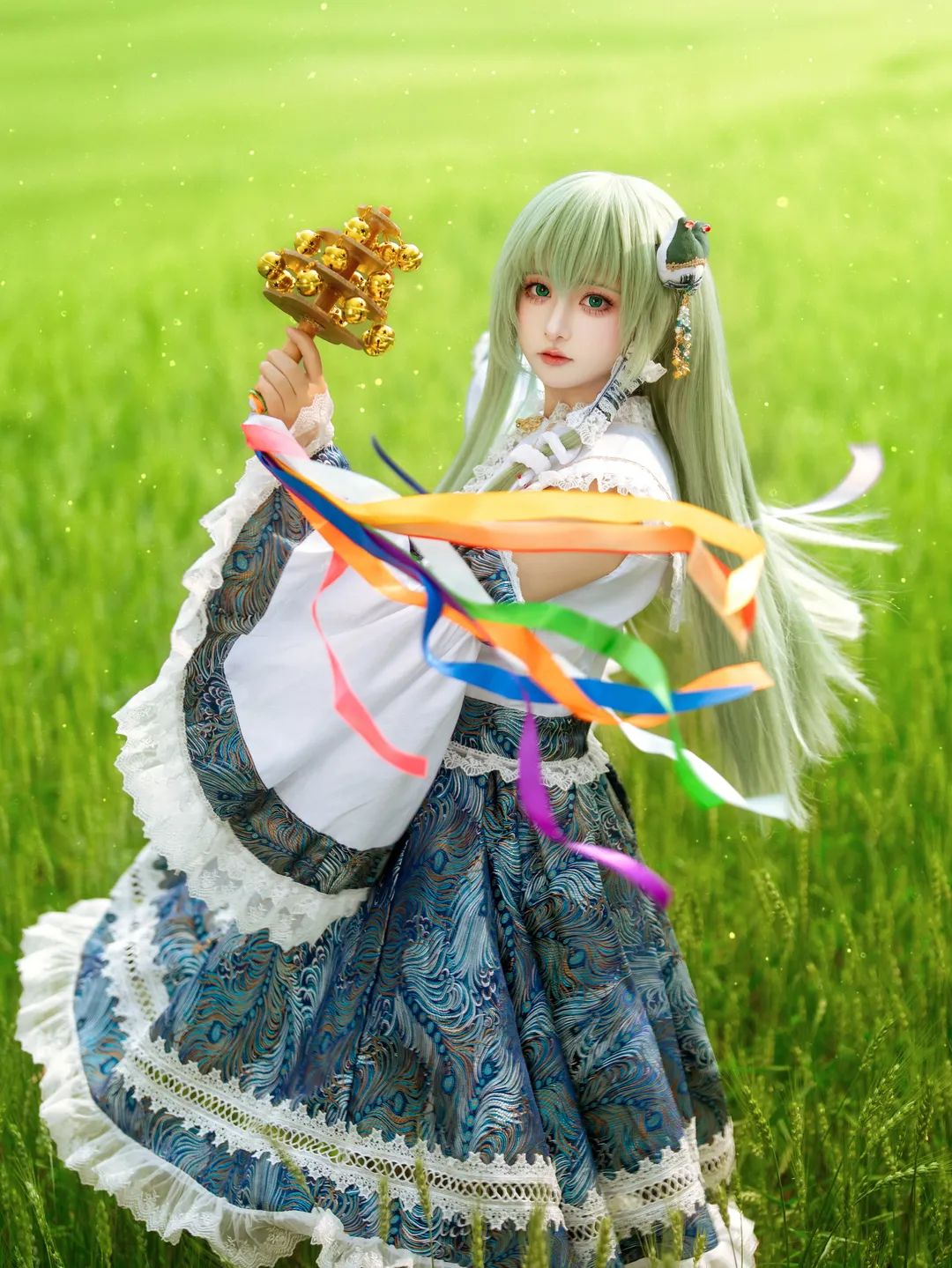東方Project, コスプレ撮影, 東風谷早苗 コスプレ, 二次元コスプレイヤー, 麦畑でのロケ