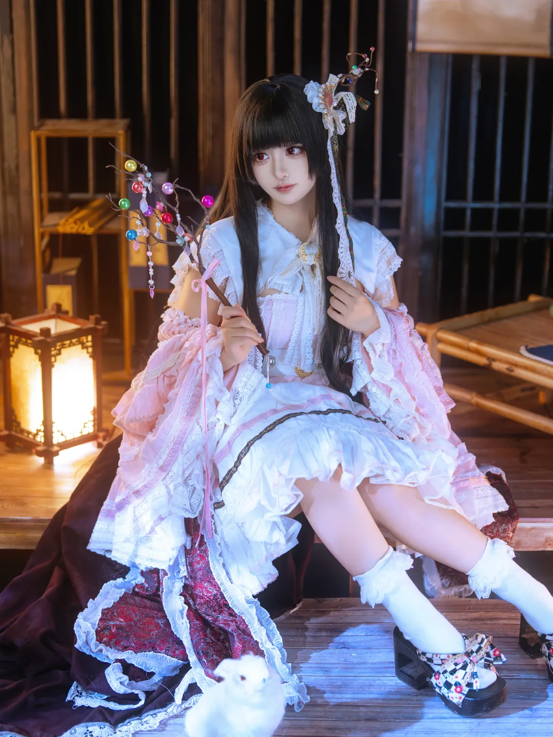 Touhou Project, Anime cosplay, Houraisan Kaguya cosplay, Chinese-style Lolita, Japanese-style scene cosplay
