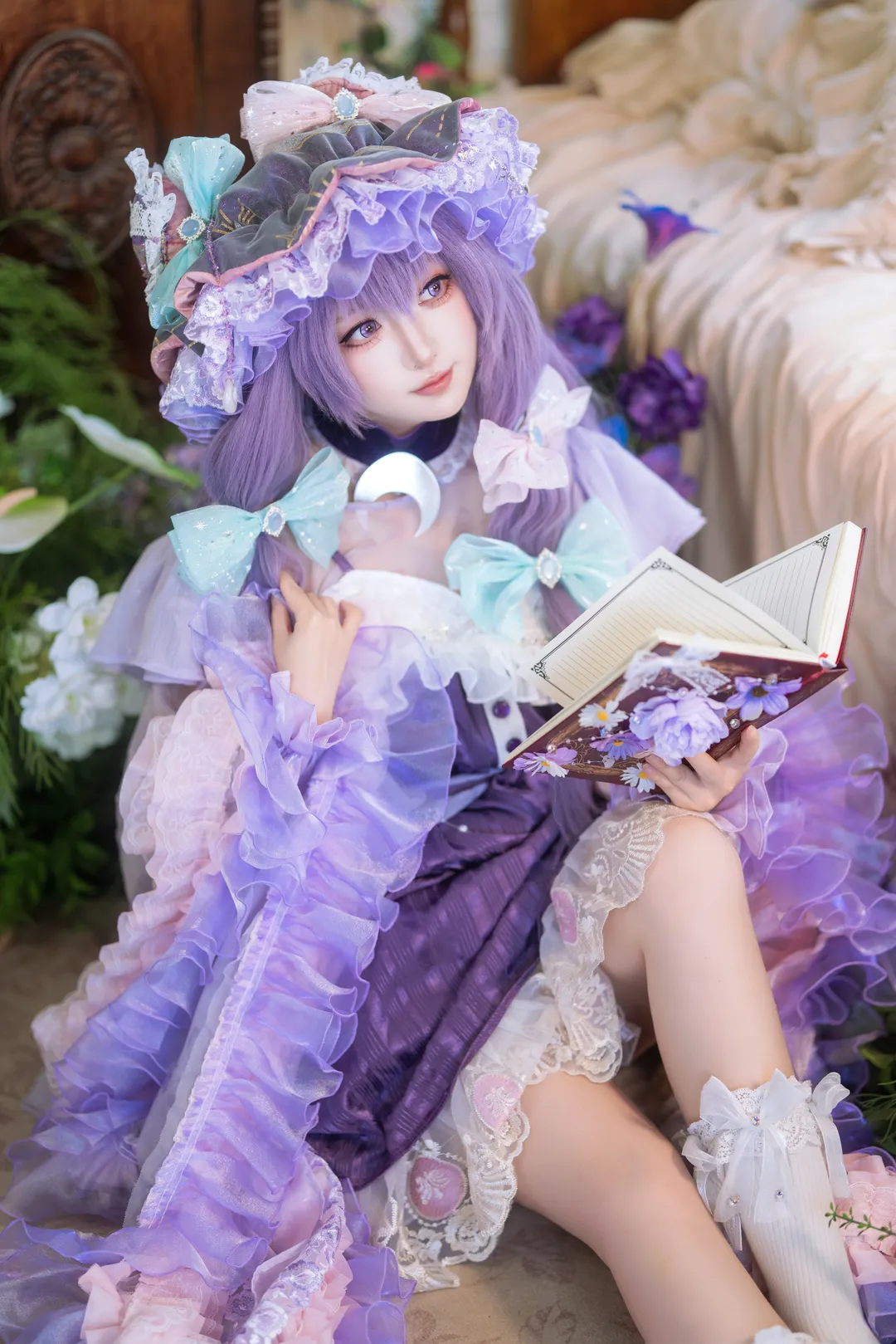 東方Project, ロリータ・ファッション, 魔法使いの衣装, 夢幻的な雰囲気, パチュリー・ノーレッジ コスプレ