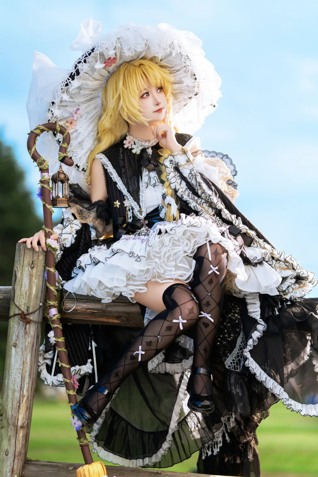 东方project, 雾雨魔理沙cos, cosplay摄影, 户外人像, 二次元角色扮演 - 第3张