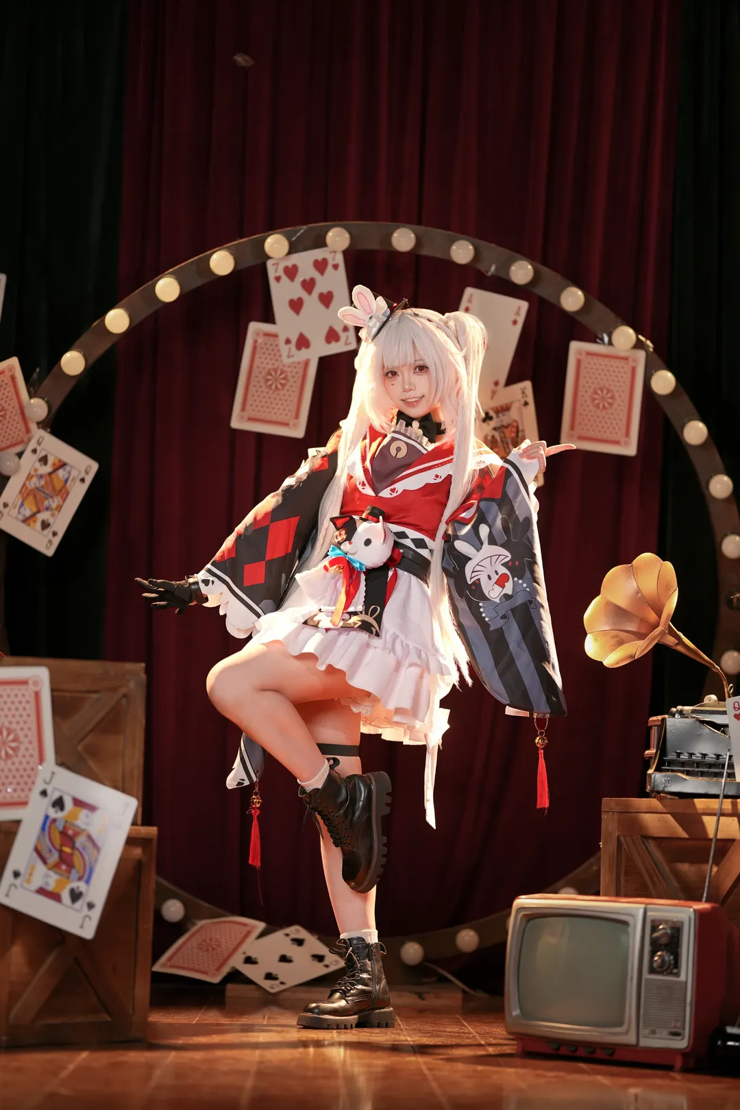 二次元攝影, 崩壞星穹鐵道, 花火cos, Cosplay日常, 復古舞臺風 - 第4張