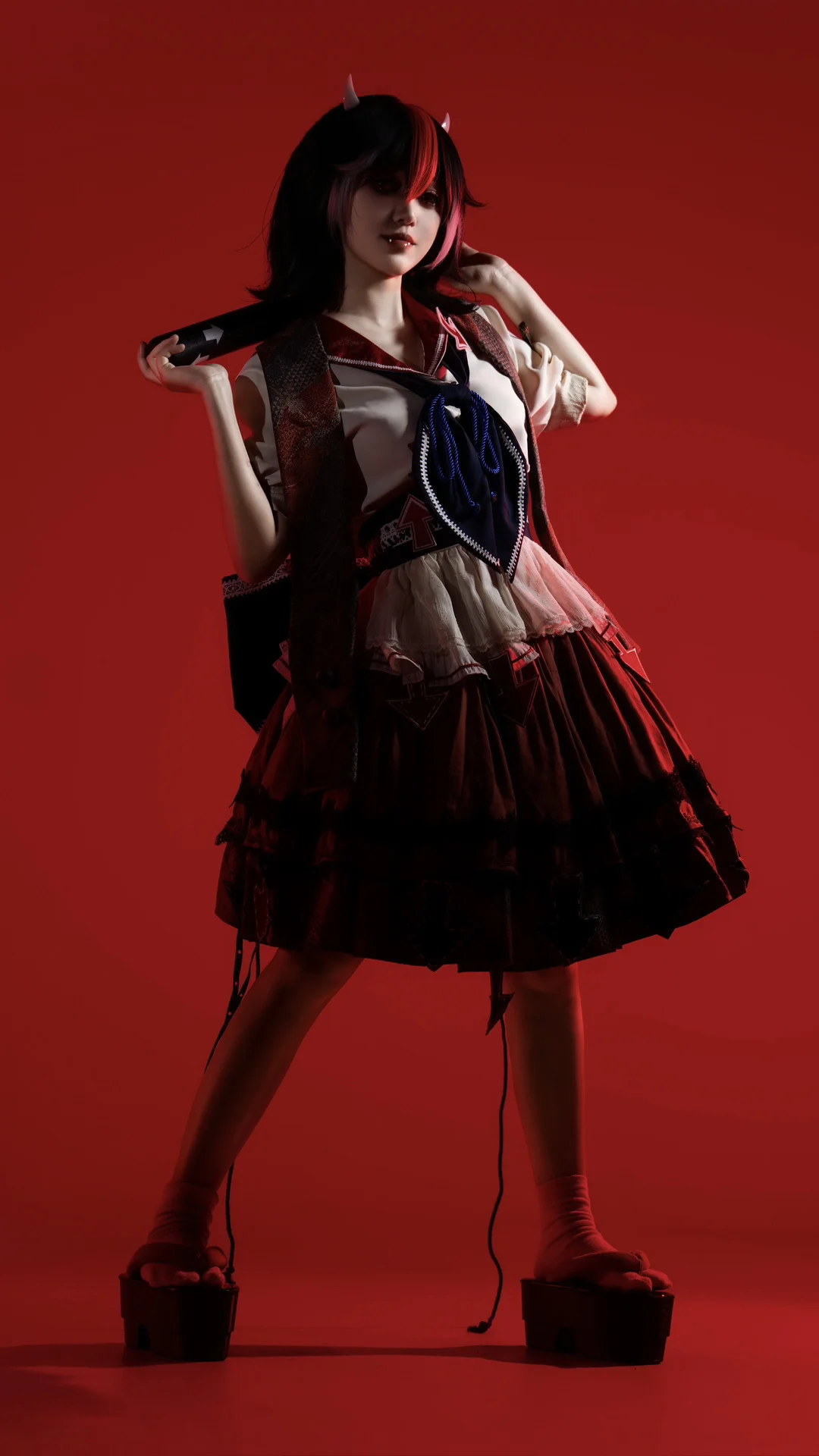 东方project, cosplay摄影, 红黑配色, 鬼人正邪cos, 下克上 - 第1张