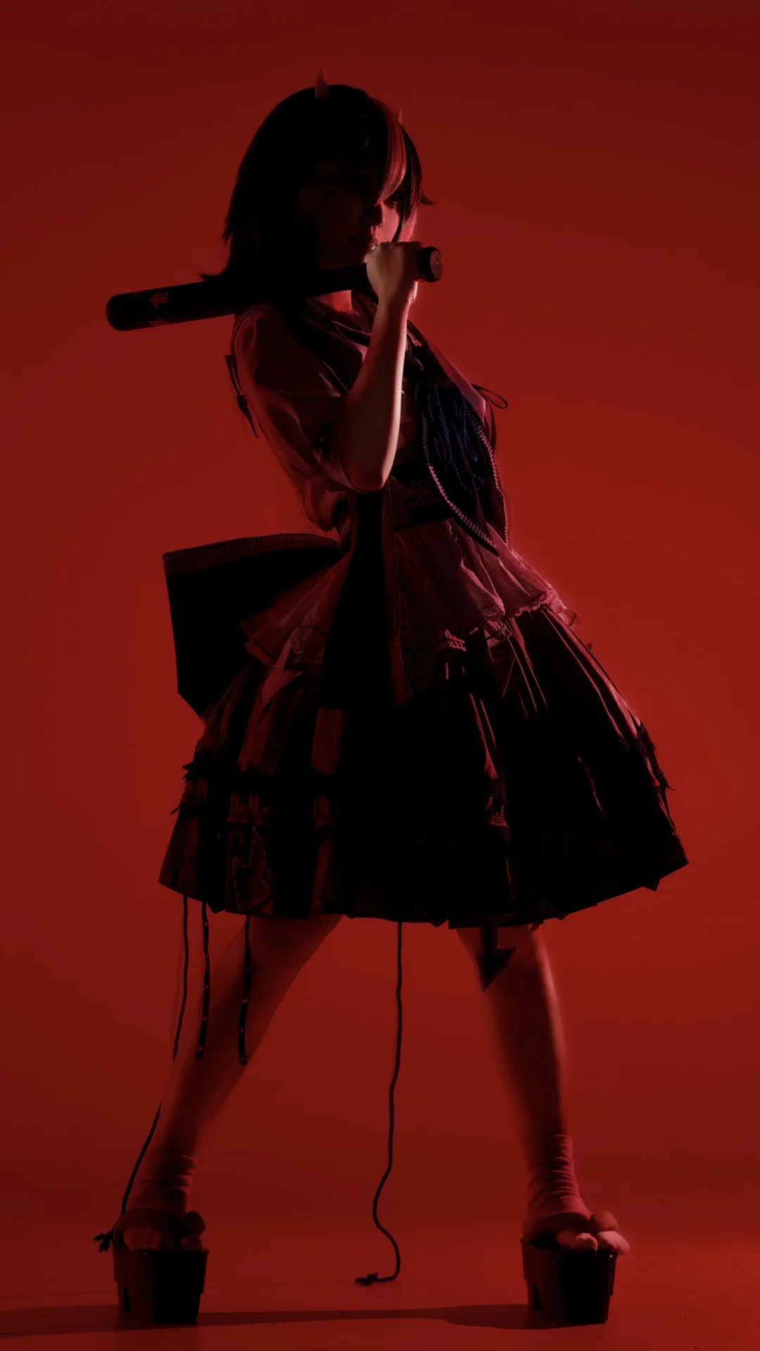 东方project, cosplay摄影, 红黑配色, 鬼人正邪cos, 下克上 - 第4张