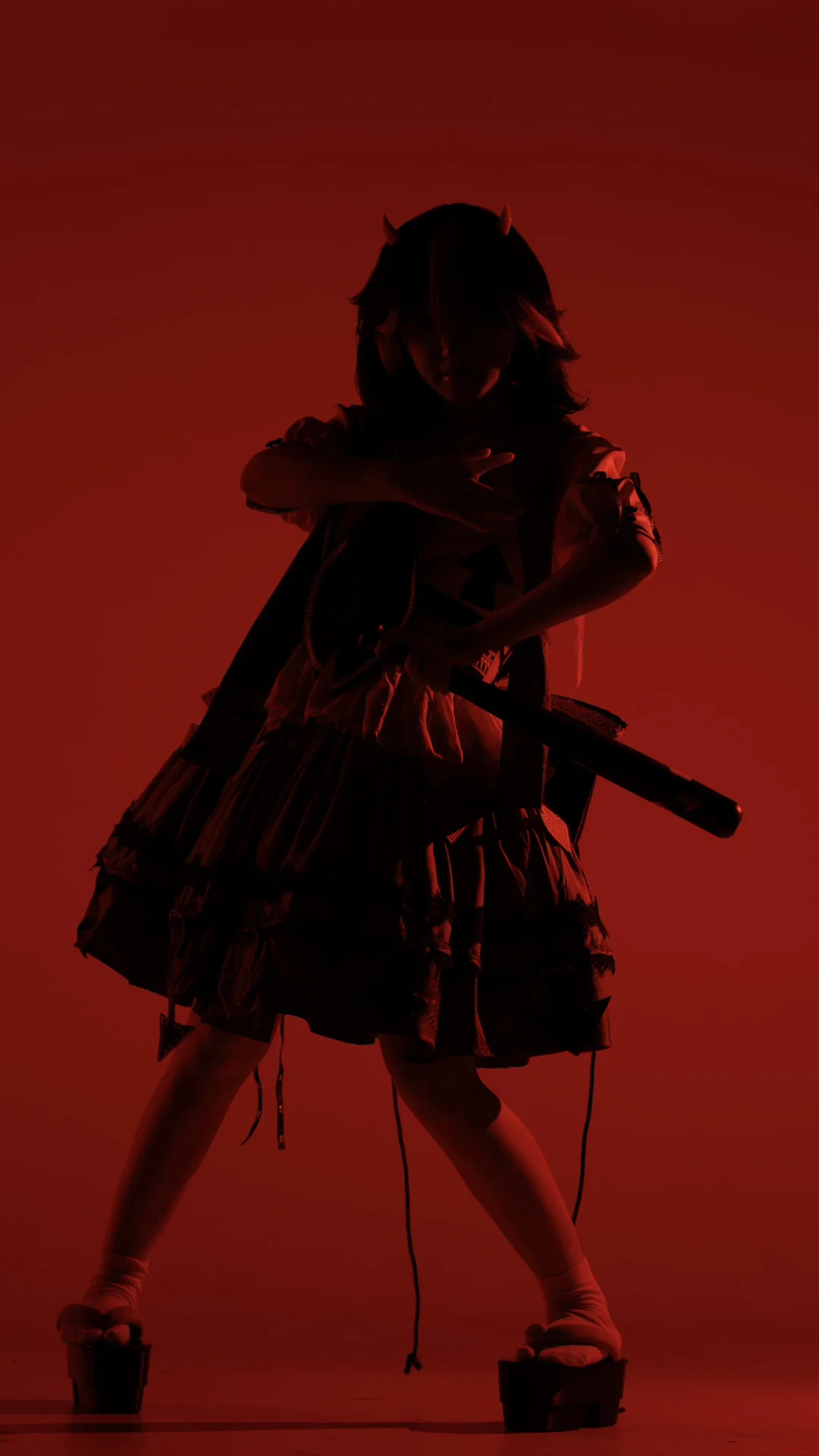 东方project, cosplay摄影, 红黑配色, 鬼人正邪cos, 下克上 - 第5张