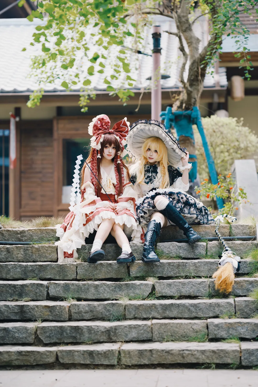 二次元撮影, 博麗霊夢コスプレ, 東方Project, 霧雨魔理沙 コスプレ, 東方コスプレ - 6枚目