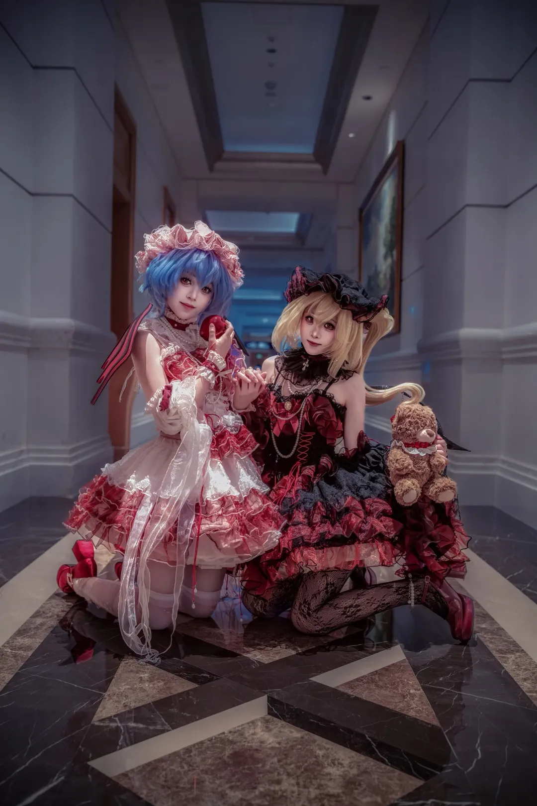 cosplay, Touhou Project, Lolita, Remilia cosplay, Duo cosplay
