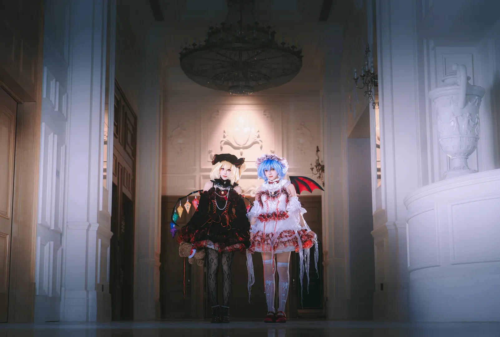 東方Project, レミリアコスプレ, フランドール・スカーレット コスプレ, ゴシック・ロリータ, 紅魔館の姉妹 - 5枚目
