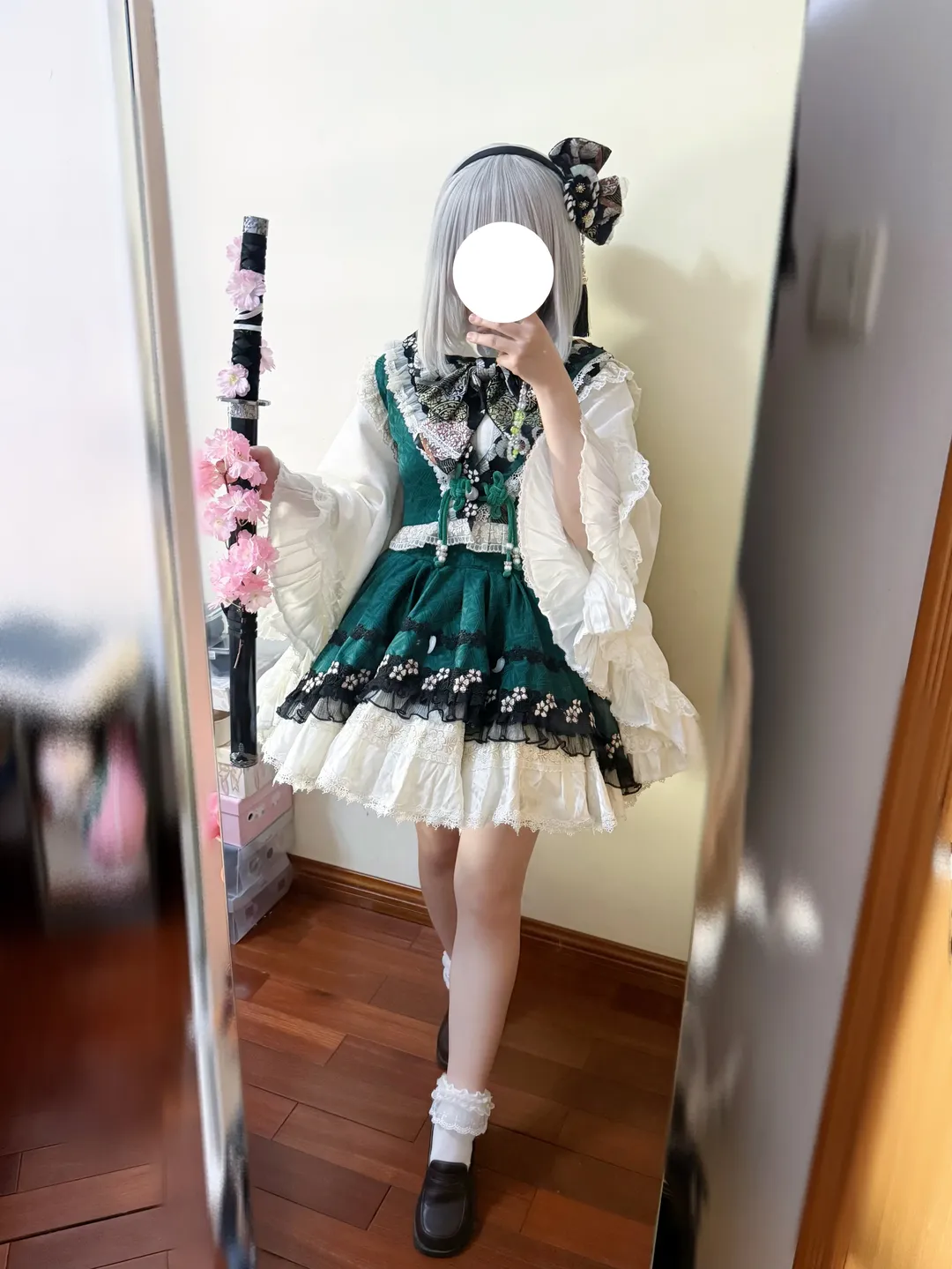东方project, 魂魄妖梦cos, 二次元穿搭, 服装分享, 银白假发 - 第1张