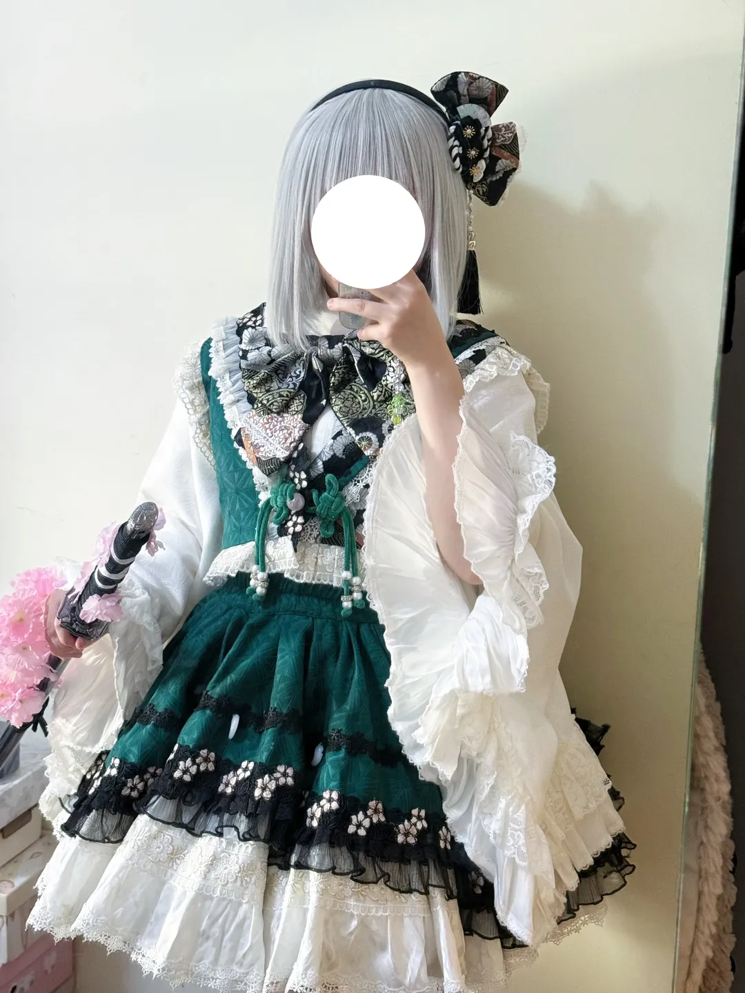 东方project, 魂魄妖梦cos, 二次元穿搭, 服装分享, 银白假发 - 第2张