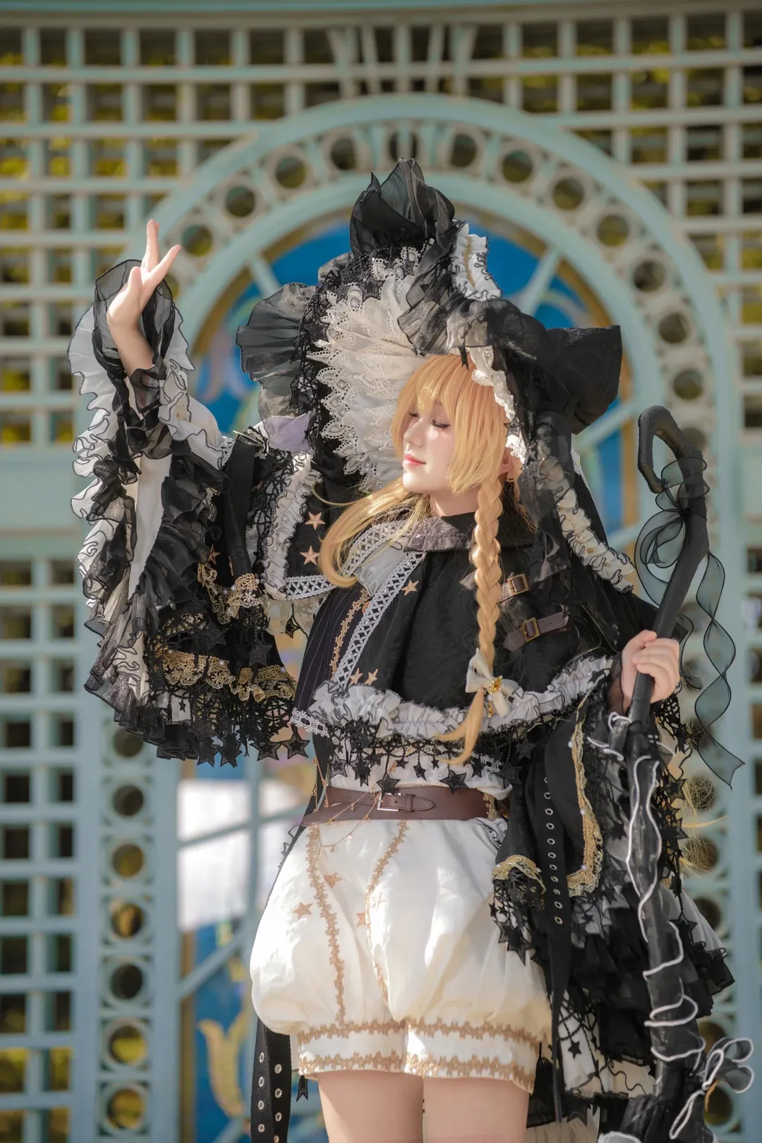东方Project, 雾雨魔理沙cos, 角色扮演摄影, 黑白魔法使, 奇幻风外拍 - 第1张