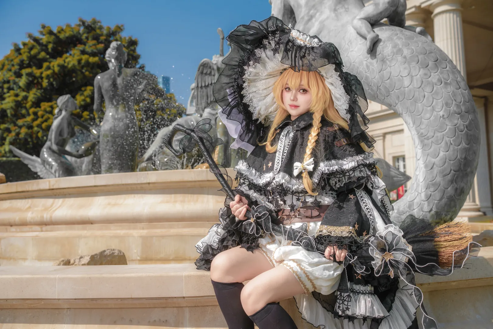 东方Project, 雾雨魔理沙cos, 角色扮演摄影, 黑白魔法使, 奇幻风外拍
