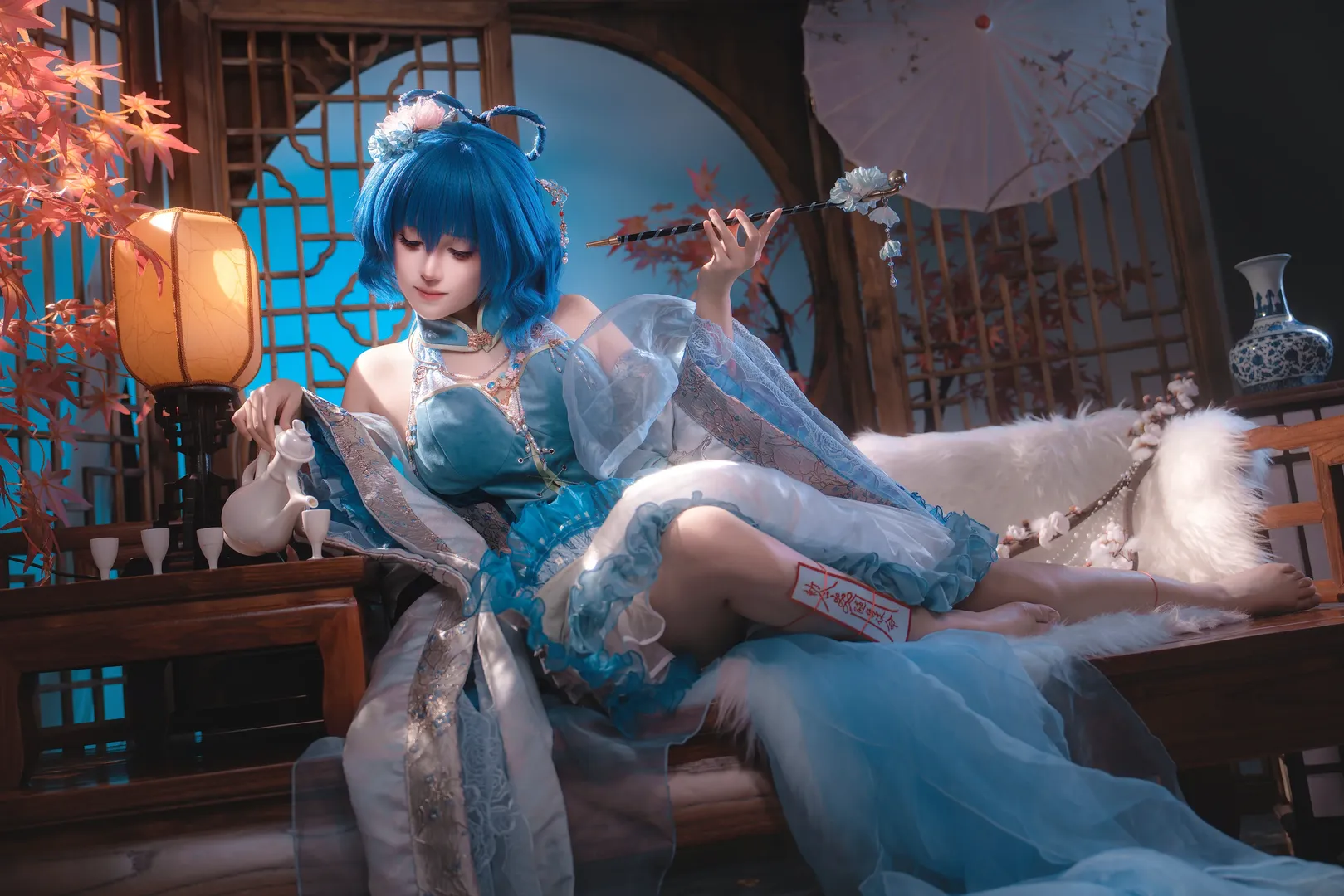 东方project, 霍青娥cos, cosplay正片, 国风仙侠, 次元新春专列 - 第5张